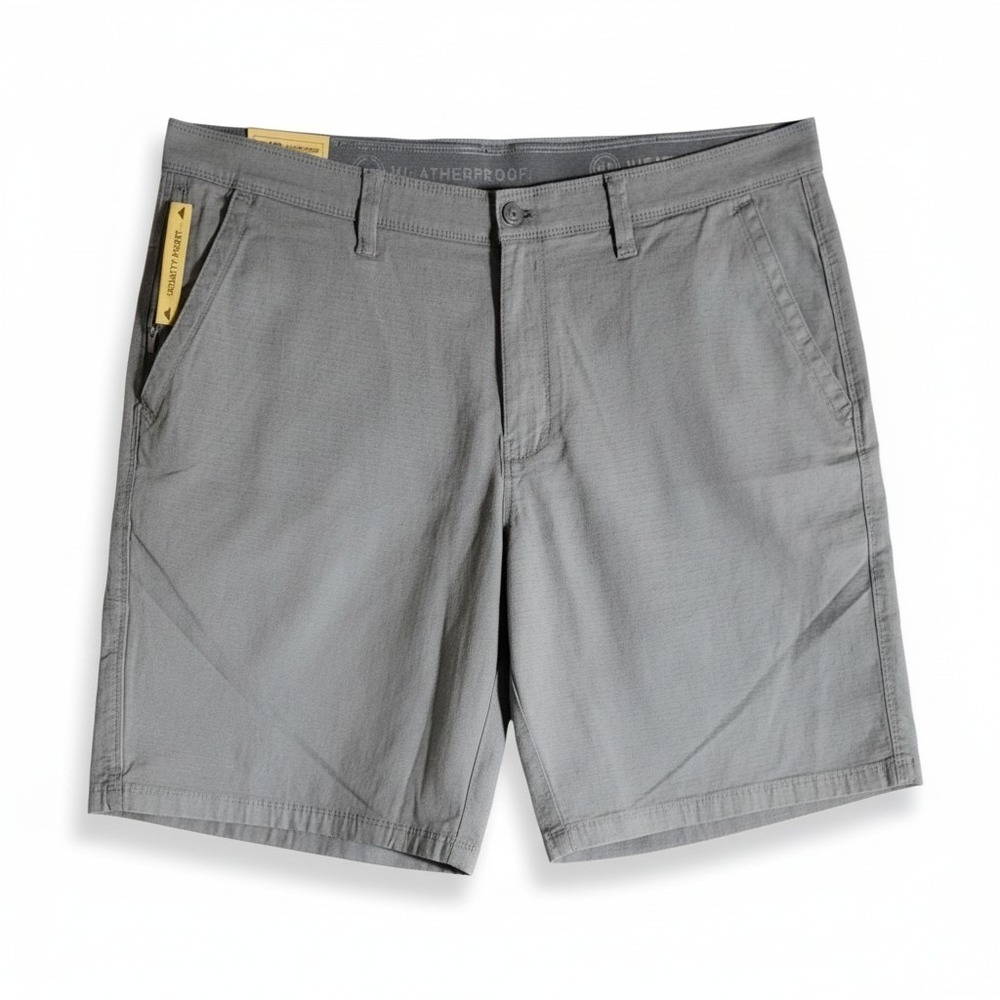 Weatherproof Men's Utility Shorts 40W Charcoal Gray Stretch Ripstop Cargo Hiking